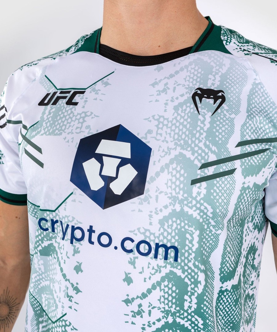 pánský autentický dres ufc adrenaline by venum fight night - emerald edition - bílýzelený