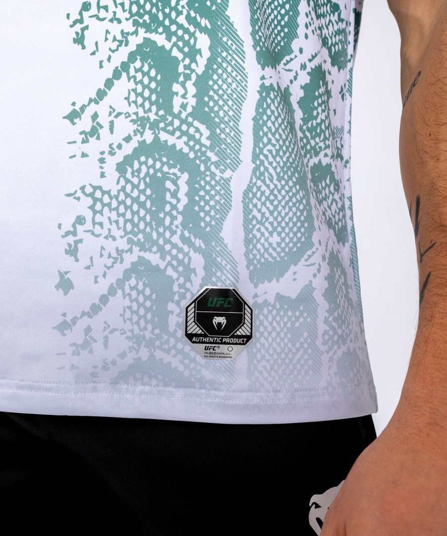 pánský autentický dres ufc adrenaline by venum fight night - emerald edition - bílýzelený