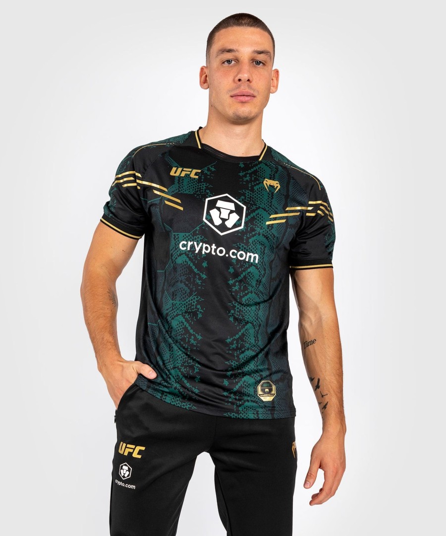 pánský autentický dres ufc adrenaline by venum fight night - emerald edition - zelenýčernýzlatý