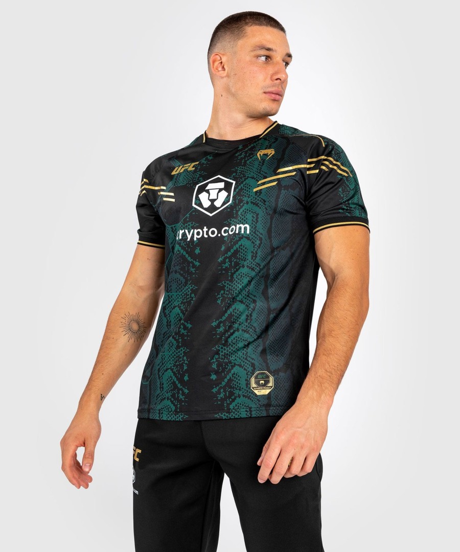 pánský autentický dres ufc adrenaline by venum fight night - emerald edition - zelenýčernýzlatý