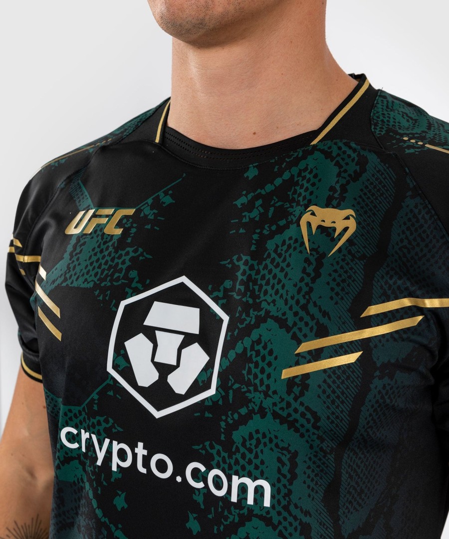 pánský autentický dres ufc adrenaline by venum fight night - emerald edition - zelenýčernýzlatý