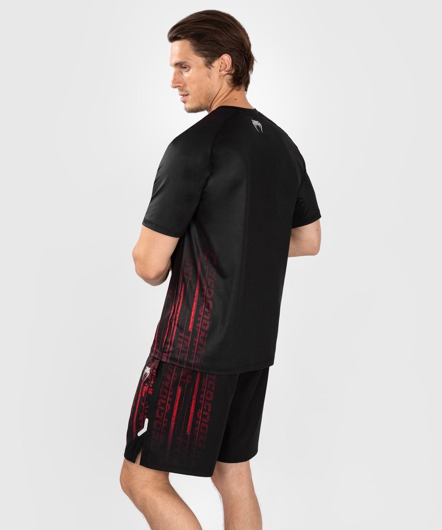 pánské tričko ufc venum performance institute 2.0 dry-tech - černéčervené