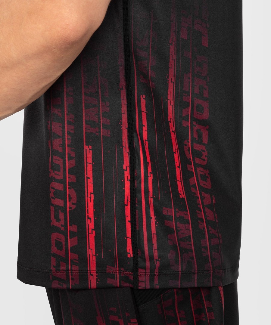 pánské tričko ufc venum performance institute 2.0 dry-tech - černéčervené