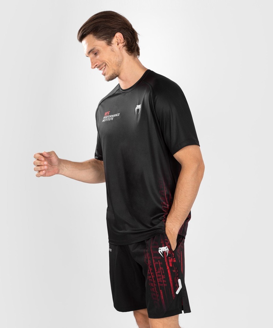 pánské tričko ufc venum performance institute 2.0 dry-tech - černéčervené