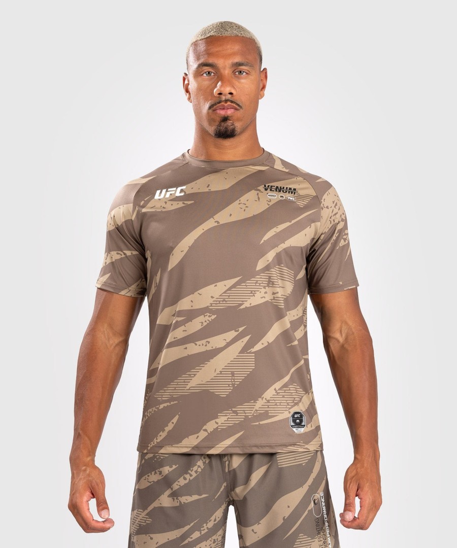 pánské tričko ufc adrenaline by venum fight week dry-tech - desert camo