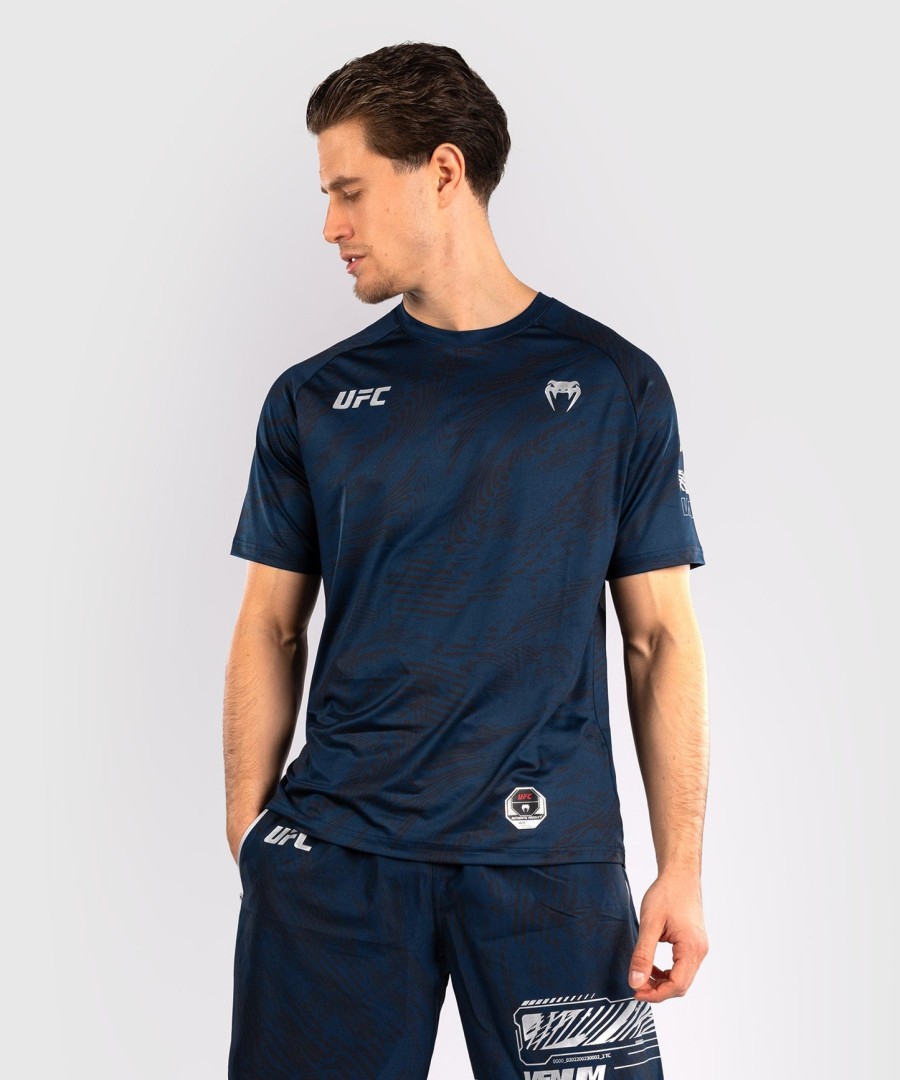 pánské tričko ufc fusion by venum fight week dry-tech - oceánsky modré