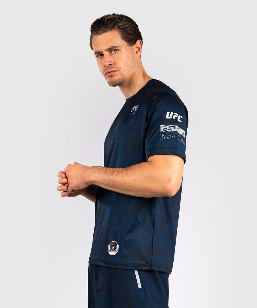 pánské tričko ufc fusion by venum fight week dry-tech - oceánsky modré