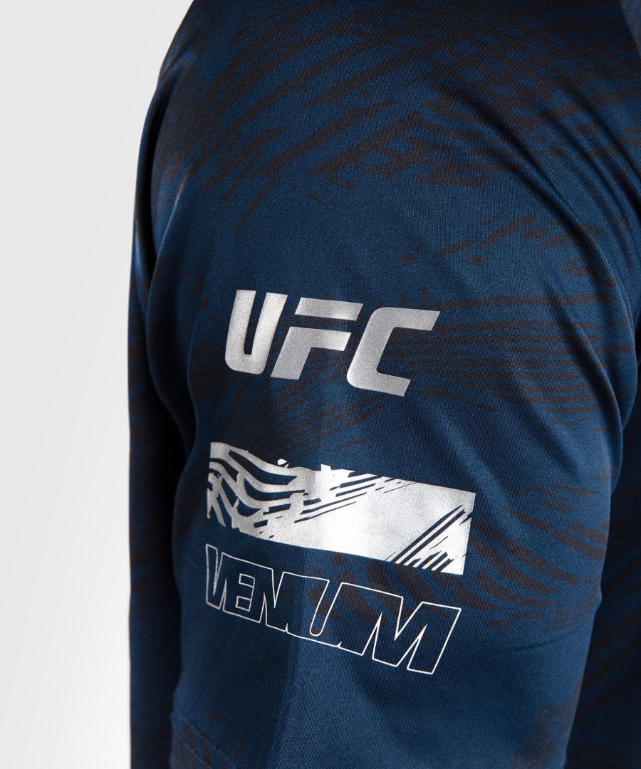pánské tričko ufc fusion by venum fight week dry-tech - oceánsky modré