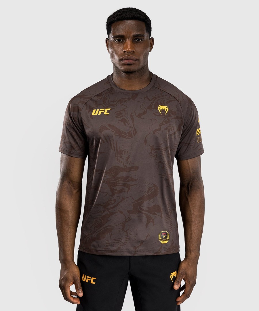 pánské tričko ufc fusion by venum fight week dry-tech - earthen brown