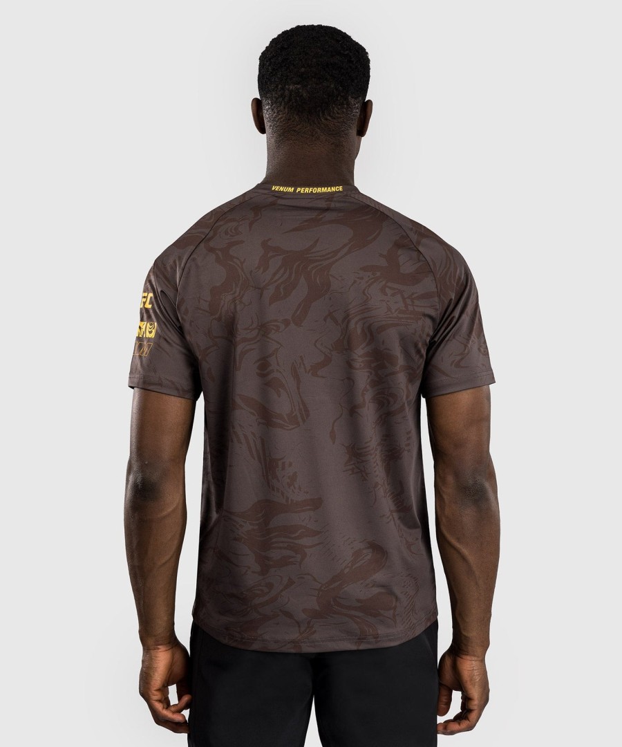 pánské tričko ufc fusion by venum fight week dry-tech - earthen brown