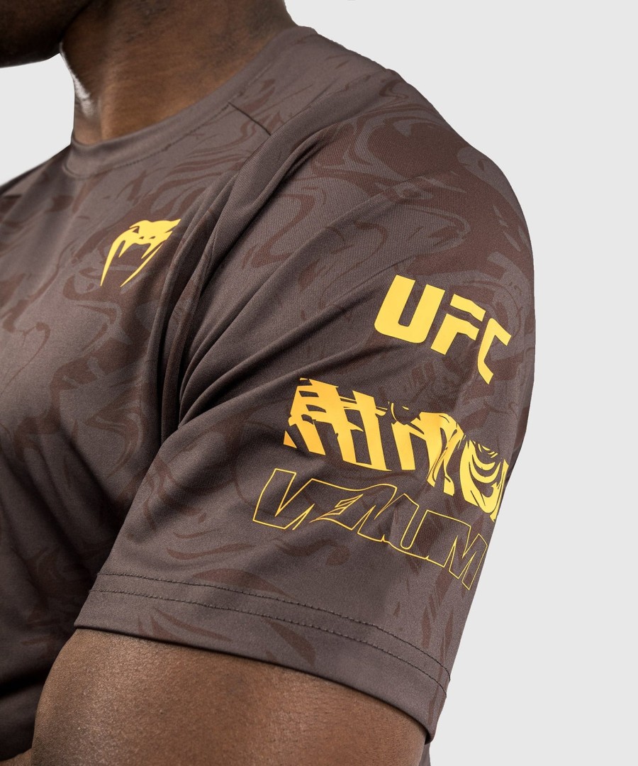pánské tričko ufc fusion by venum fight week dry-tech - earthen brown