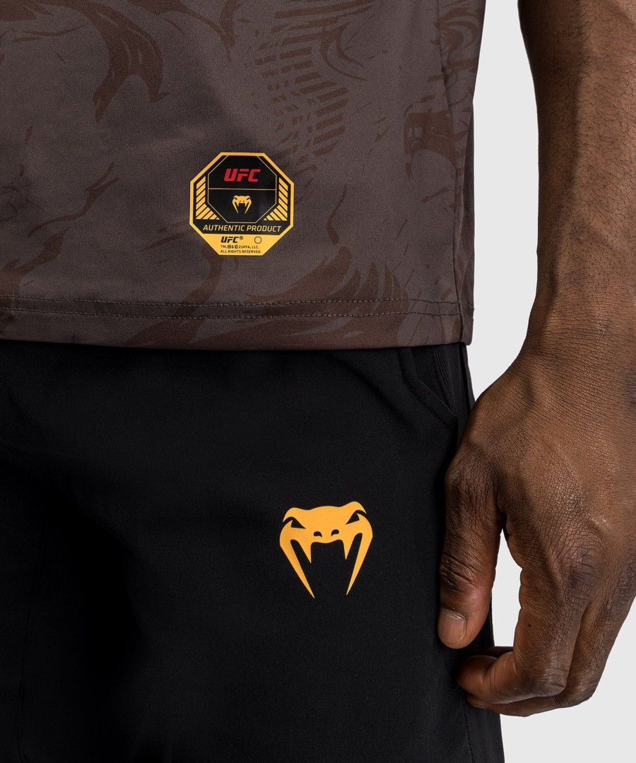 pánské tričko ufc fusion by venum fight week dry-tech - earthen brown