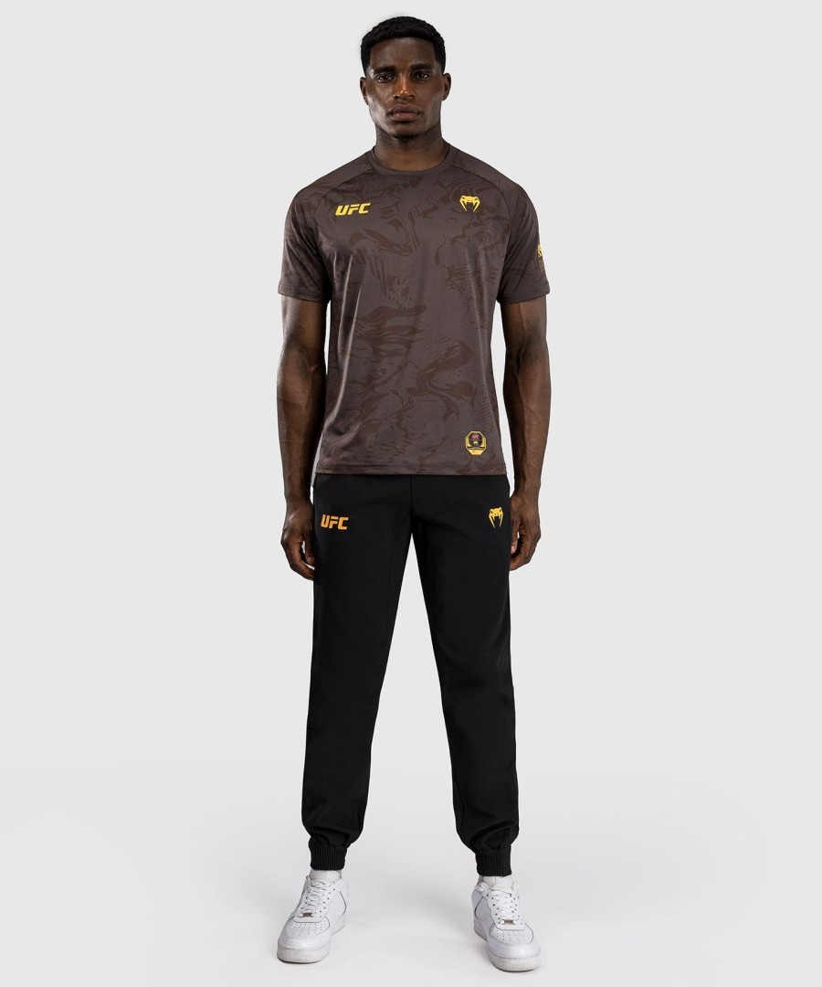pánské tričko ufc fusion by venum fight week dry-tech - earthen brown