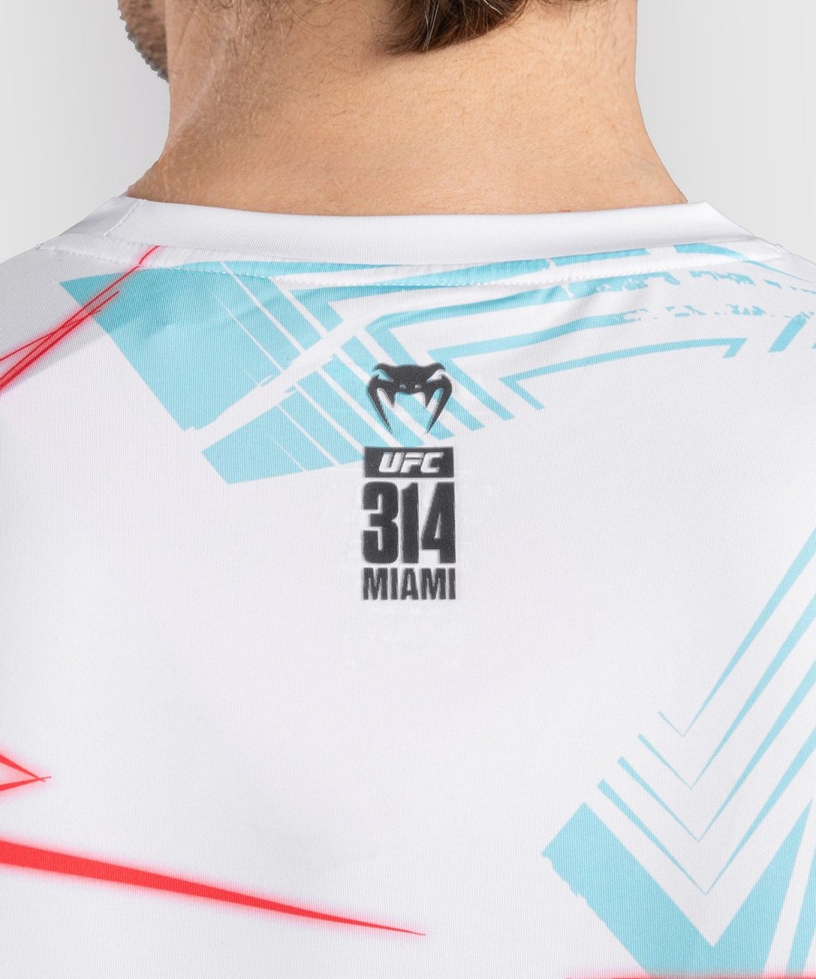 pánské tričko ufc fusion by venum miami edition fight week dry-tech - bílé