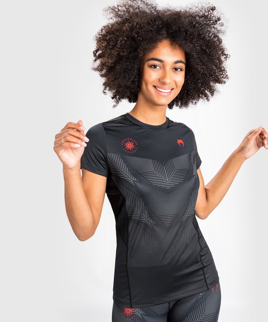 dámské tričko venum phantom dry tech - černéčervené