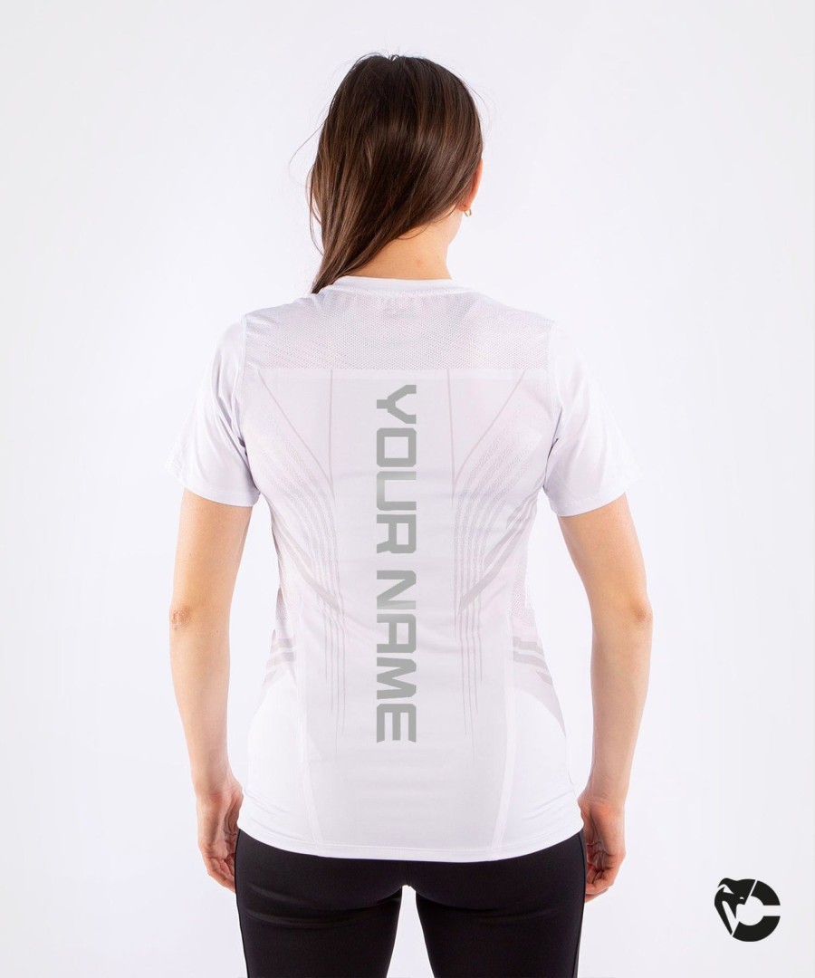 dámský dres ufc venum s personalizovaným autentickým potiskem fight night walkout - bílý