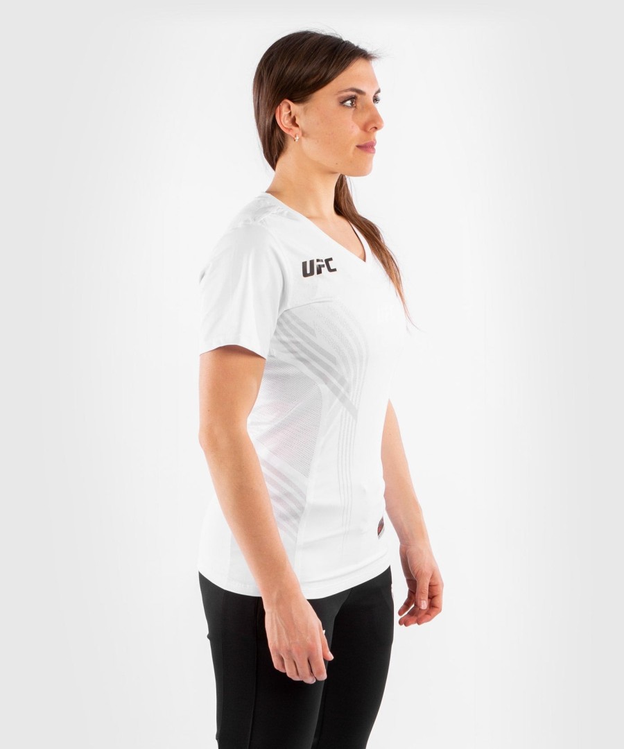 dámský dres ufc venum s personalizovaným autentickým potiskem fight night walkout - bílý
