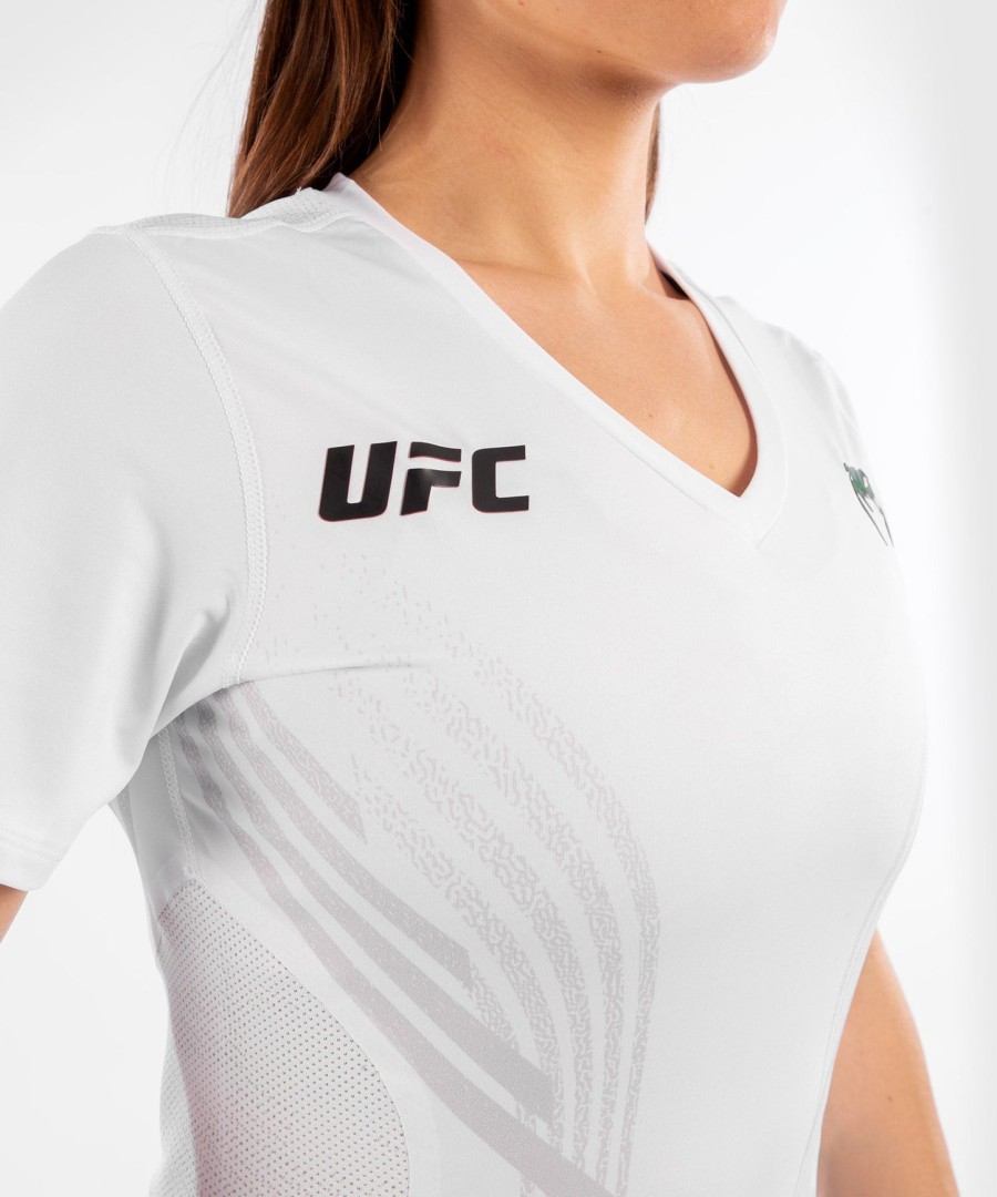 dámský dres ufc venum s personalizovaným autentickým potiskem fight night walkout - bílý