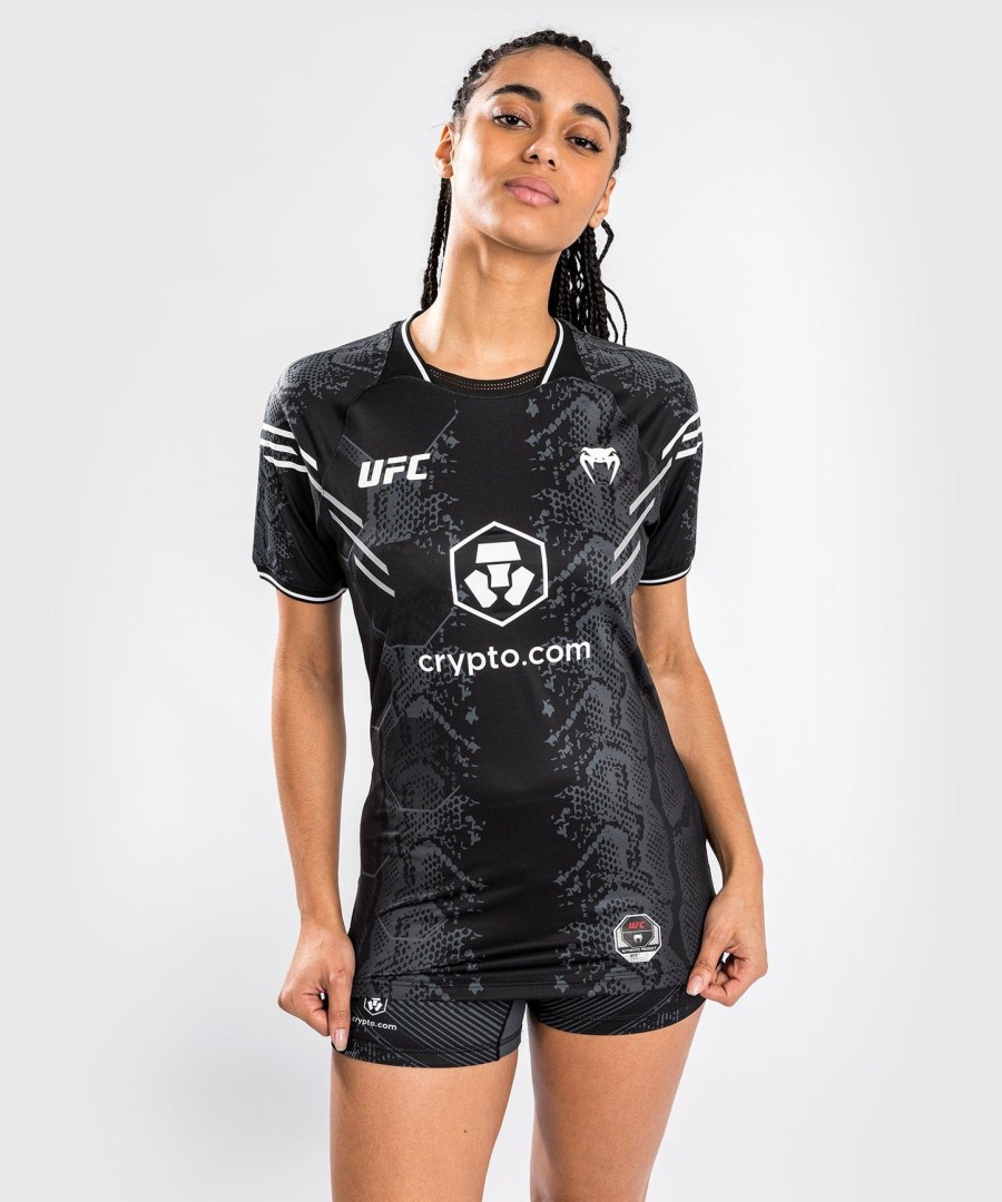 dámský autentický dres ufc adrenaline by venum fight night walkout - černý
