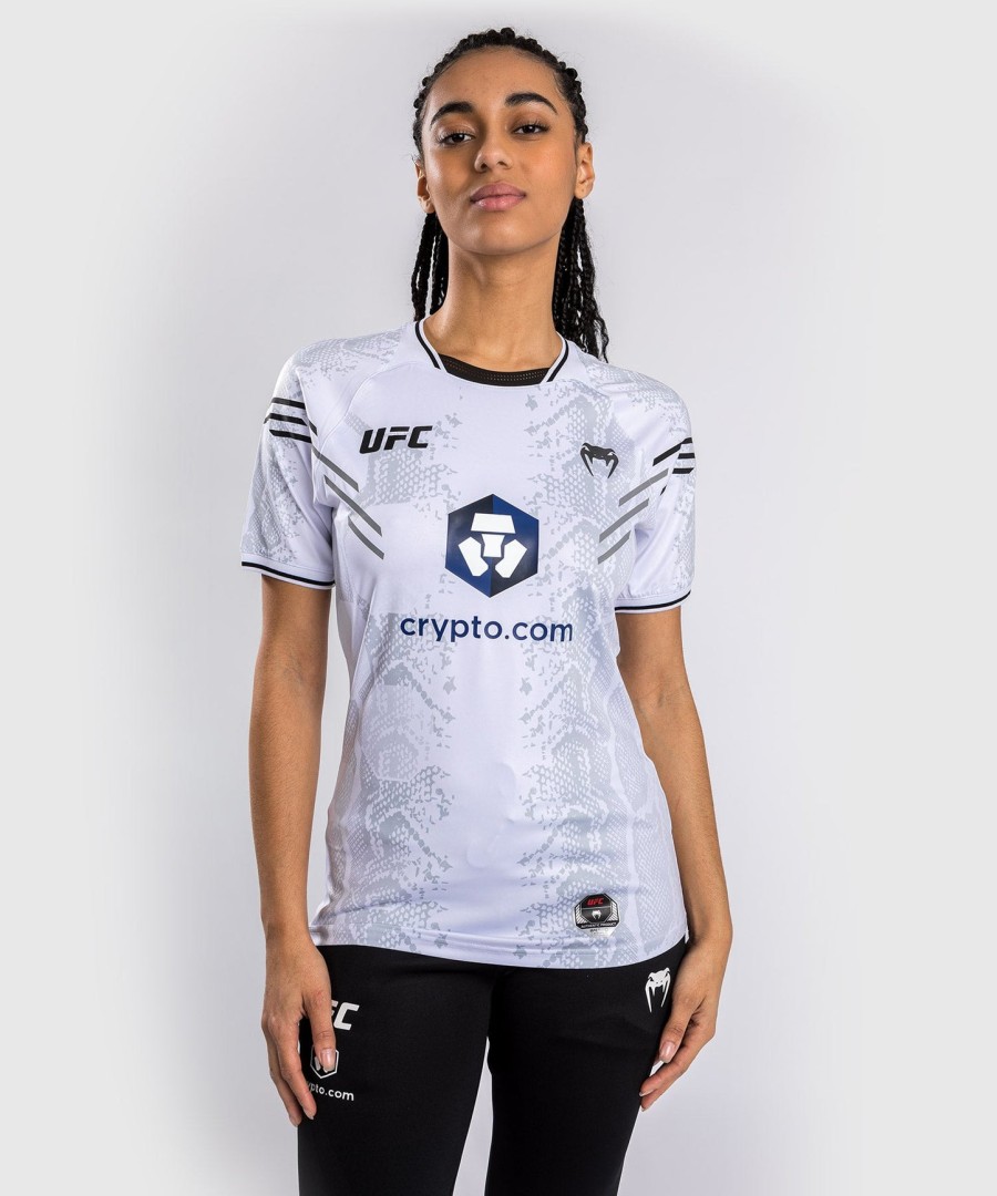 dámský autentický dres ufc adrenaline by venum fight night walkout - bílý