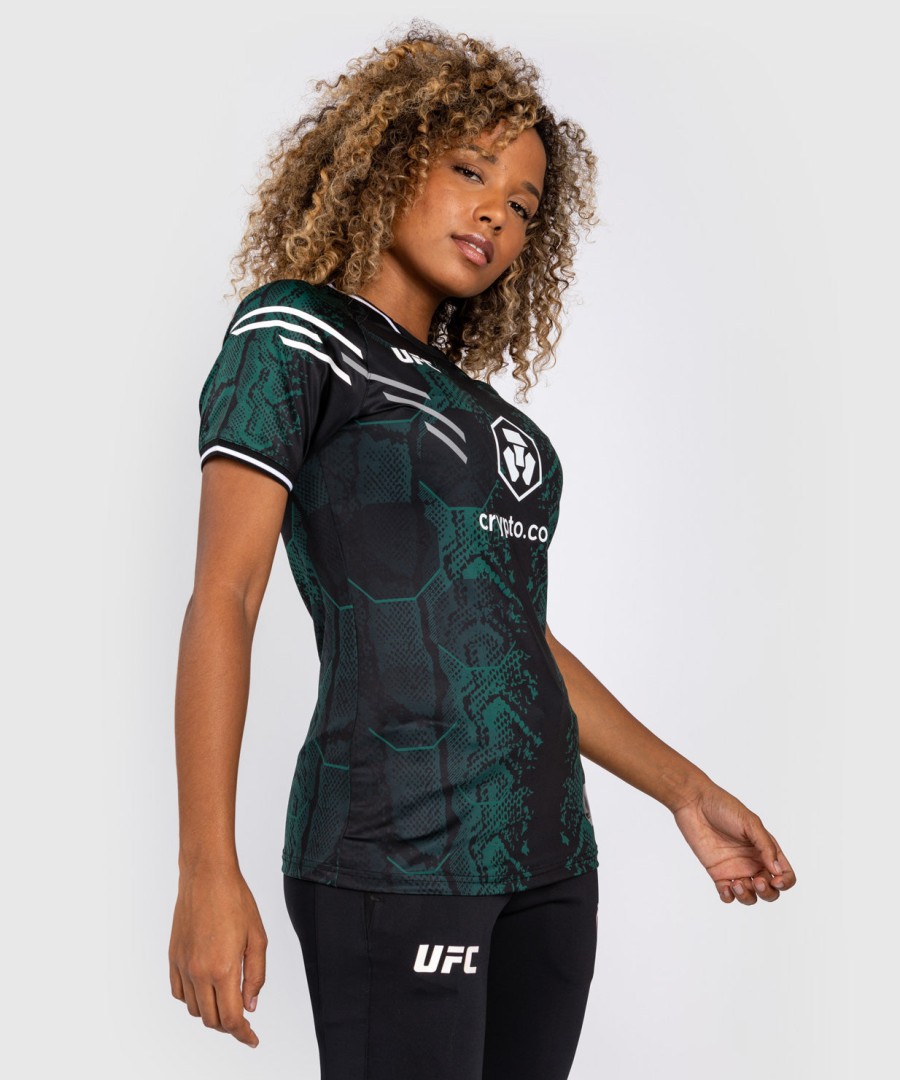 dámský autentický dres ufc adrenaline by venum fight night walkout - emerald edition - zeleno-černý