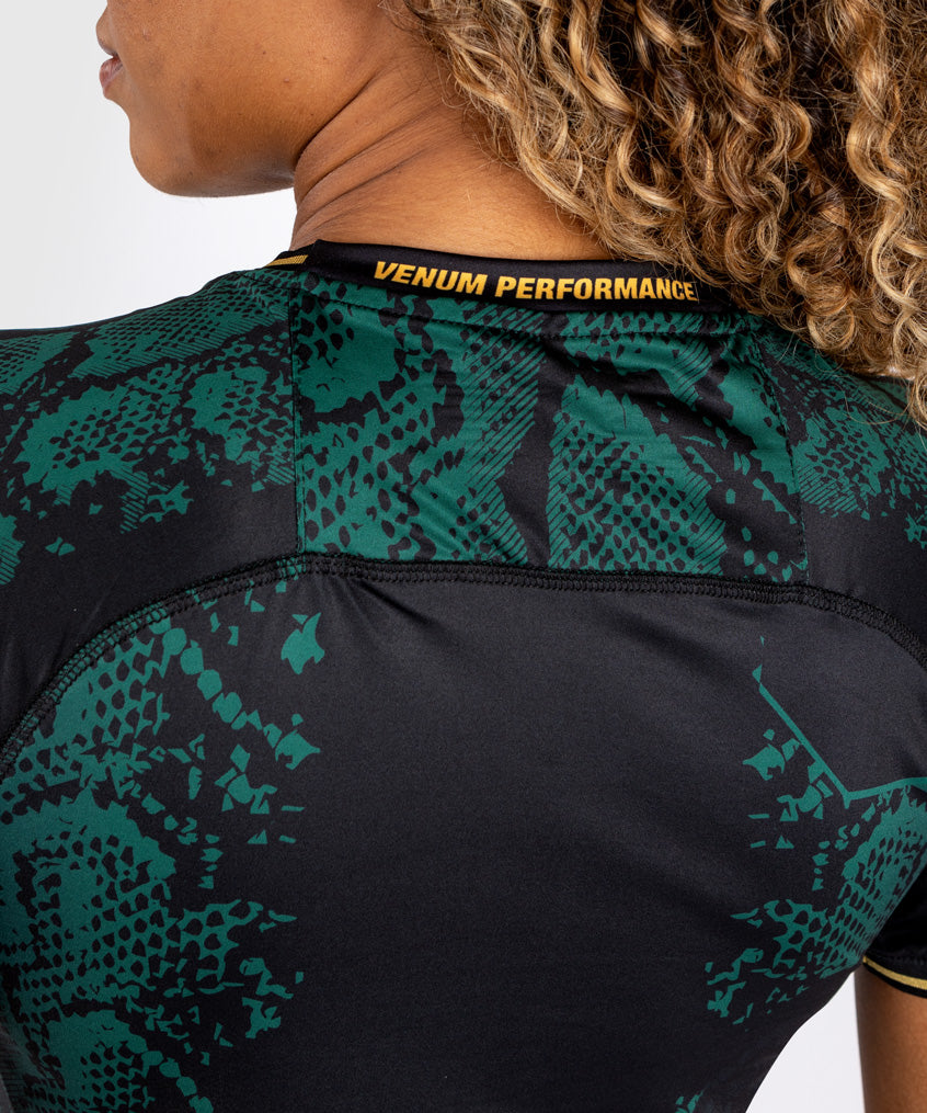 dámský autentický dres ufc adrenaline by venum fight night walkout zelenýčernýzlatý - emerald edition