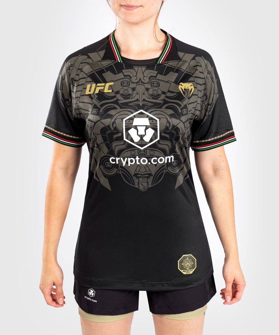 dámský autentický dres noche ufc by venum fight night walkout - černý