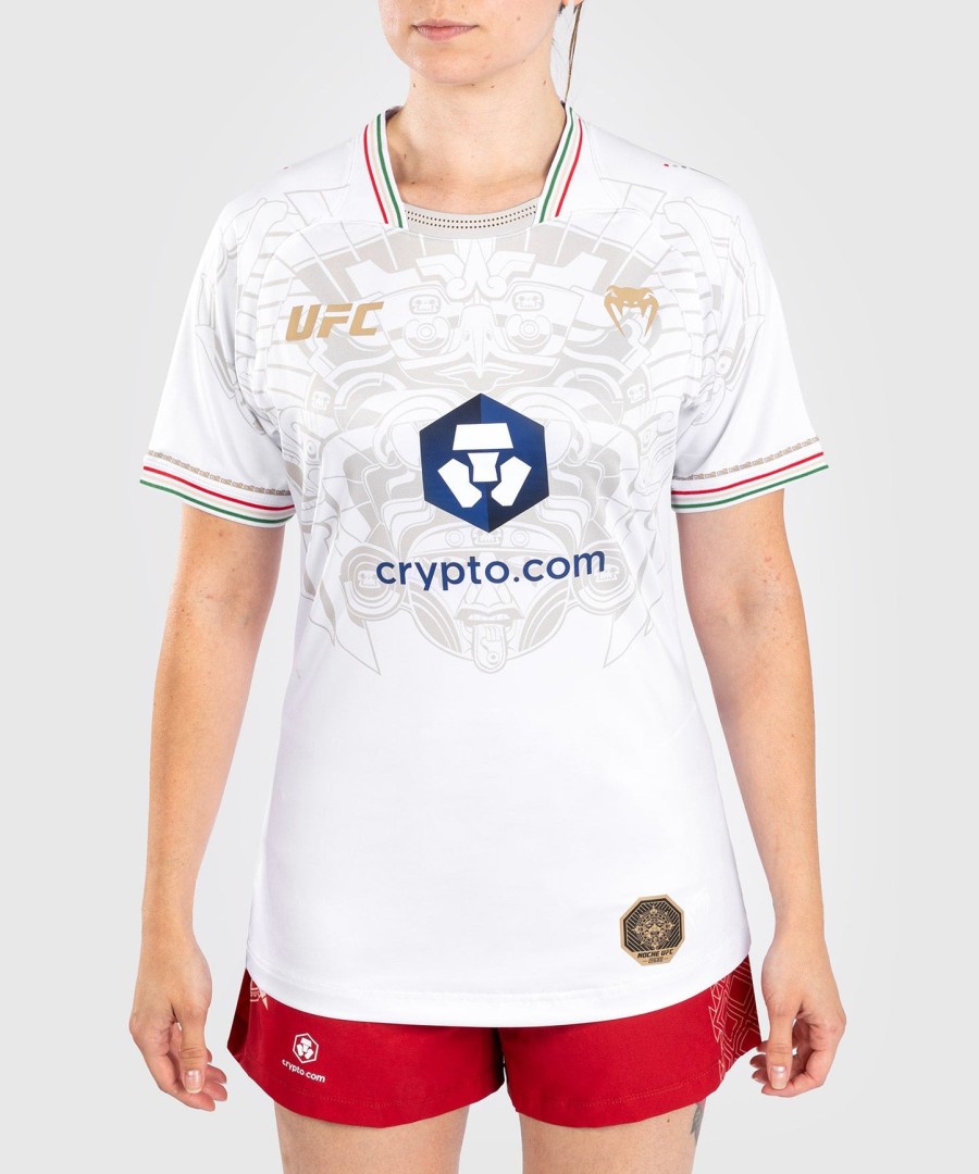 dámský autentický dres noche ufc by venum fight night walkout - bílý