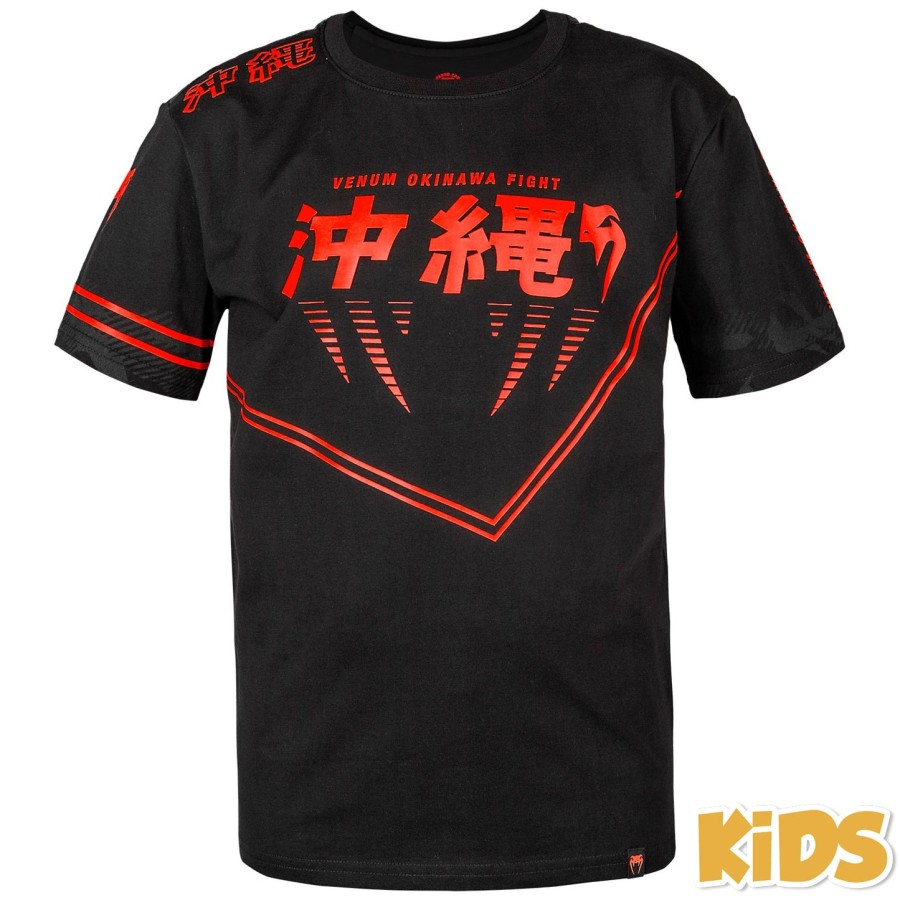 dětské tričko venum okinawa 2.0 - černo-červené