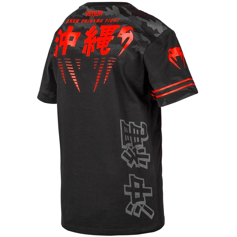 dětské tričko venum okinawa 2.0 - černo-červené