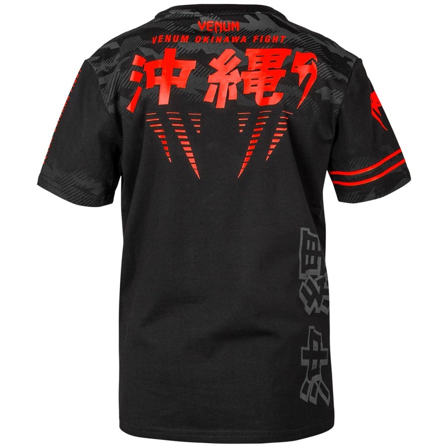 dětské tričko venum okinawa 2.0 - černo-červené
