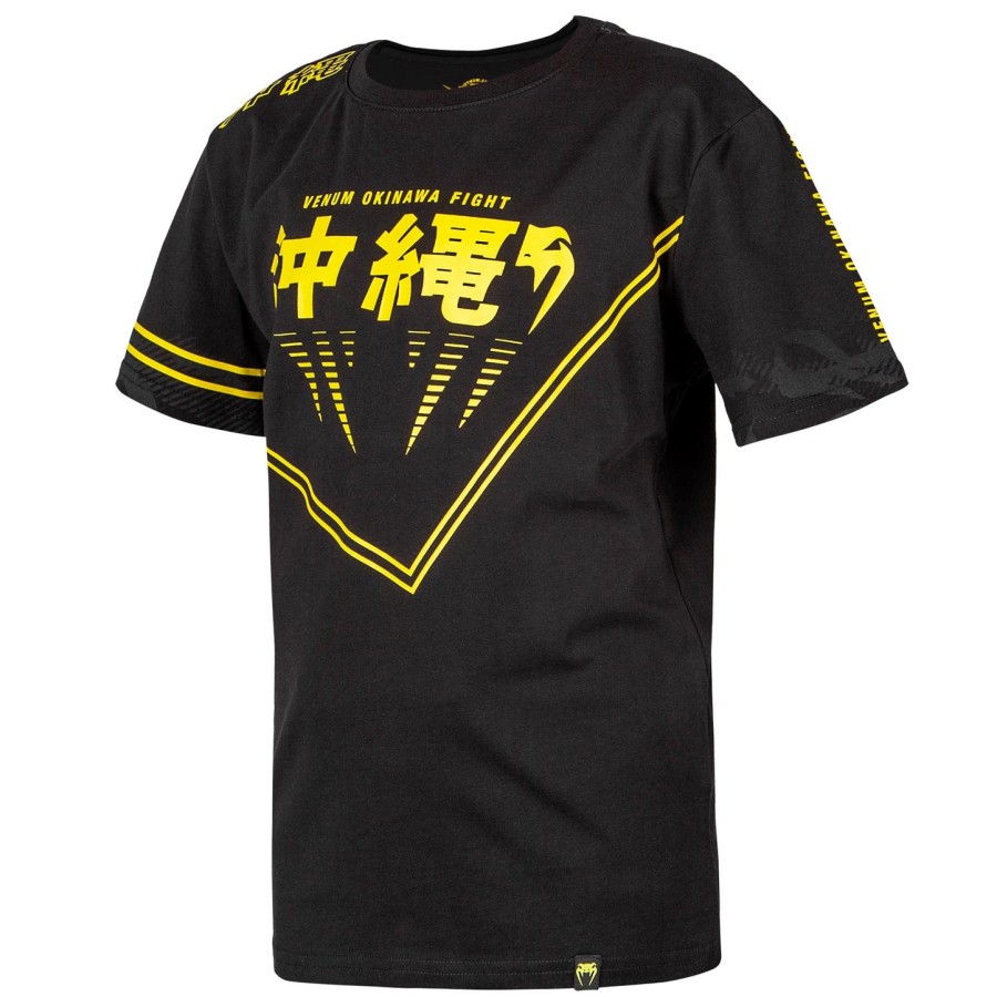 dětské tričko venum okinawa 2.0 - černo-žluté - exkluzivní