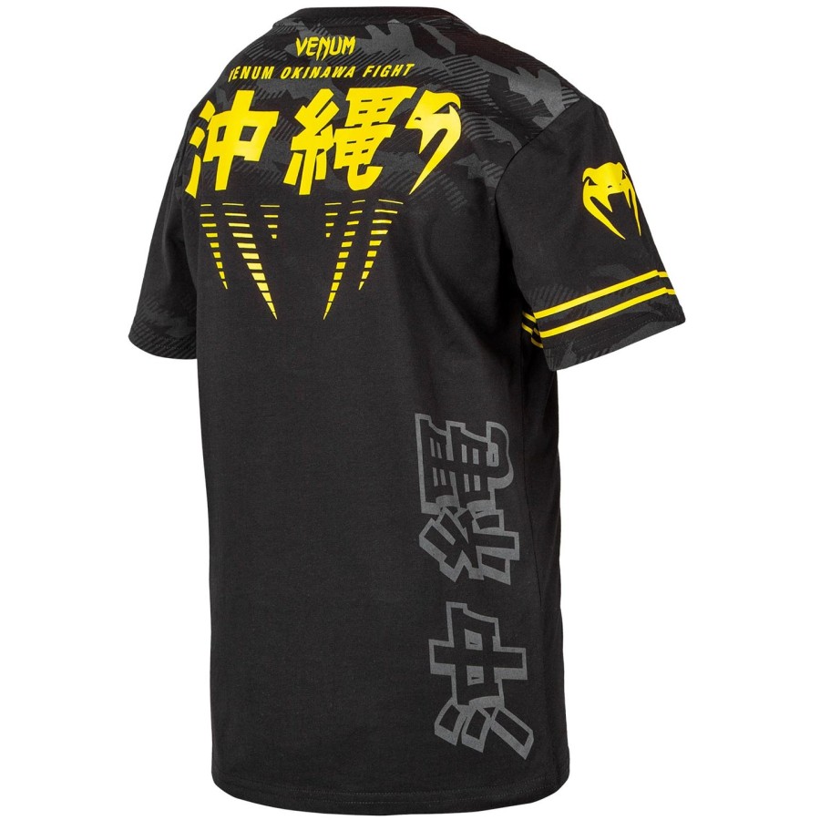 dětské tričko venum okinawa 2.0 - černo-žluté - exkluzivní
