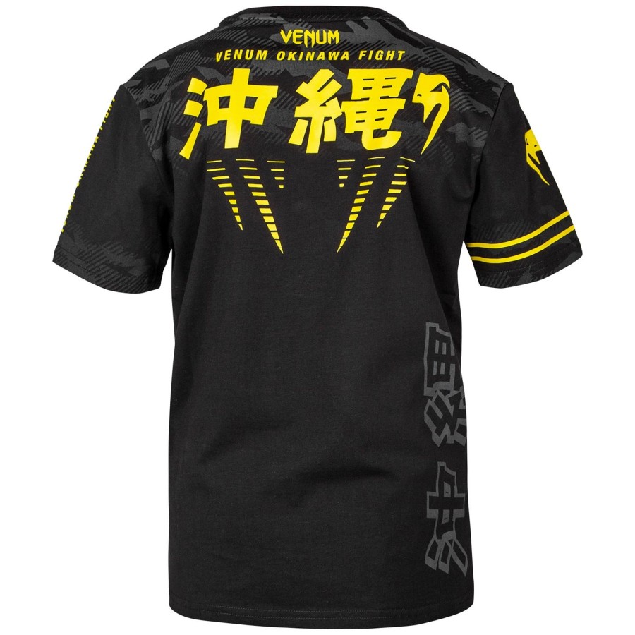 dětské tričko venum okinawa 2.0 - černo-žluté - exkluzivní