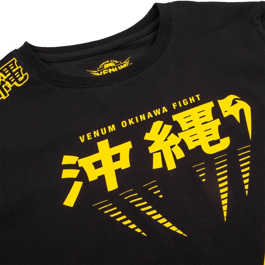 dětské tričko venum okinawa 2.0 - černo-žluté - exkluzivní