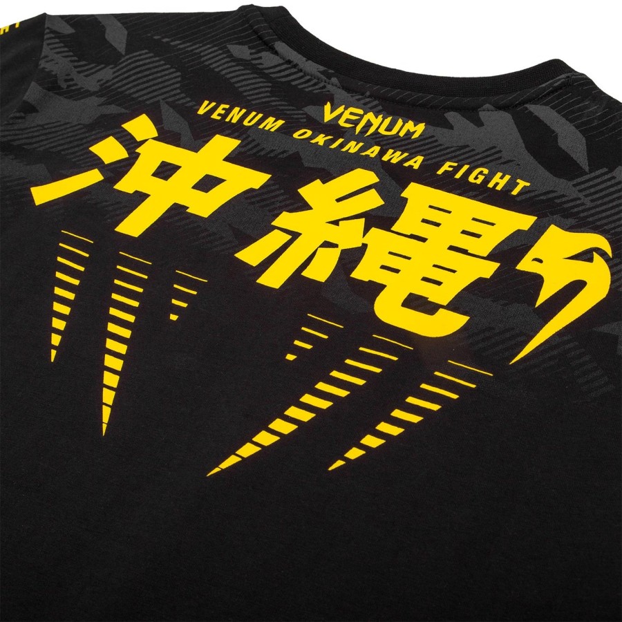 dětské tričko venum okinawa 2.0 - černo-žluté - exkluzivní