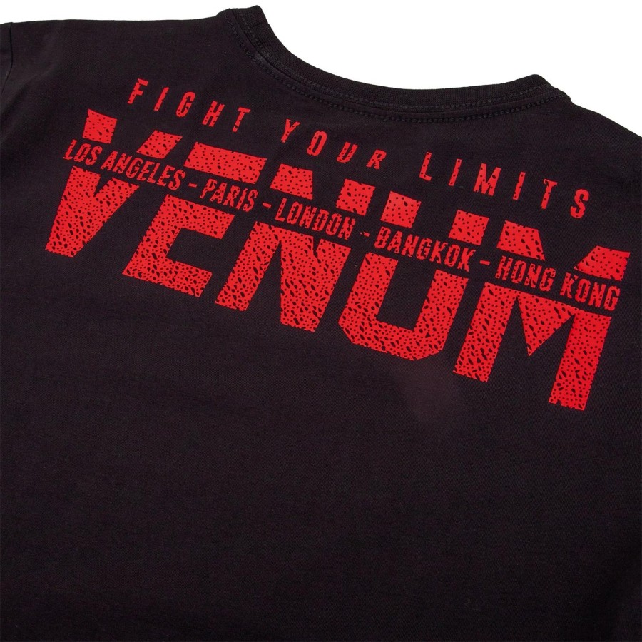 dětské tričko venum signature - černéčervené