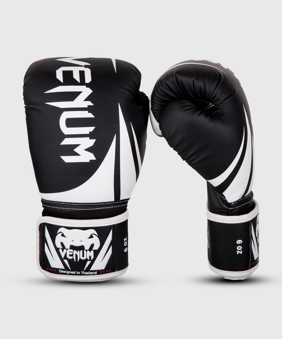 dětské boxerské rukavice venum challenger 2.0 - černo-bílé