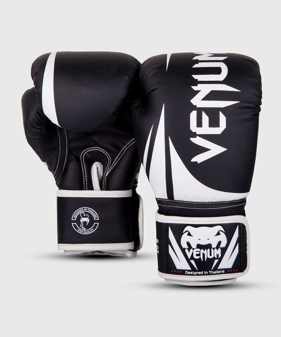 dětské boxerské rukavice venum challenger 2.0 - černo-bílé