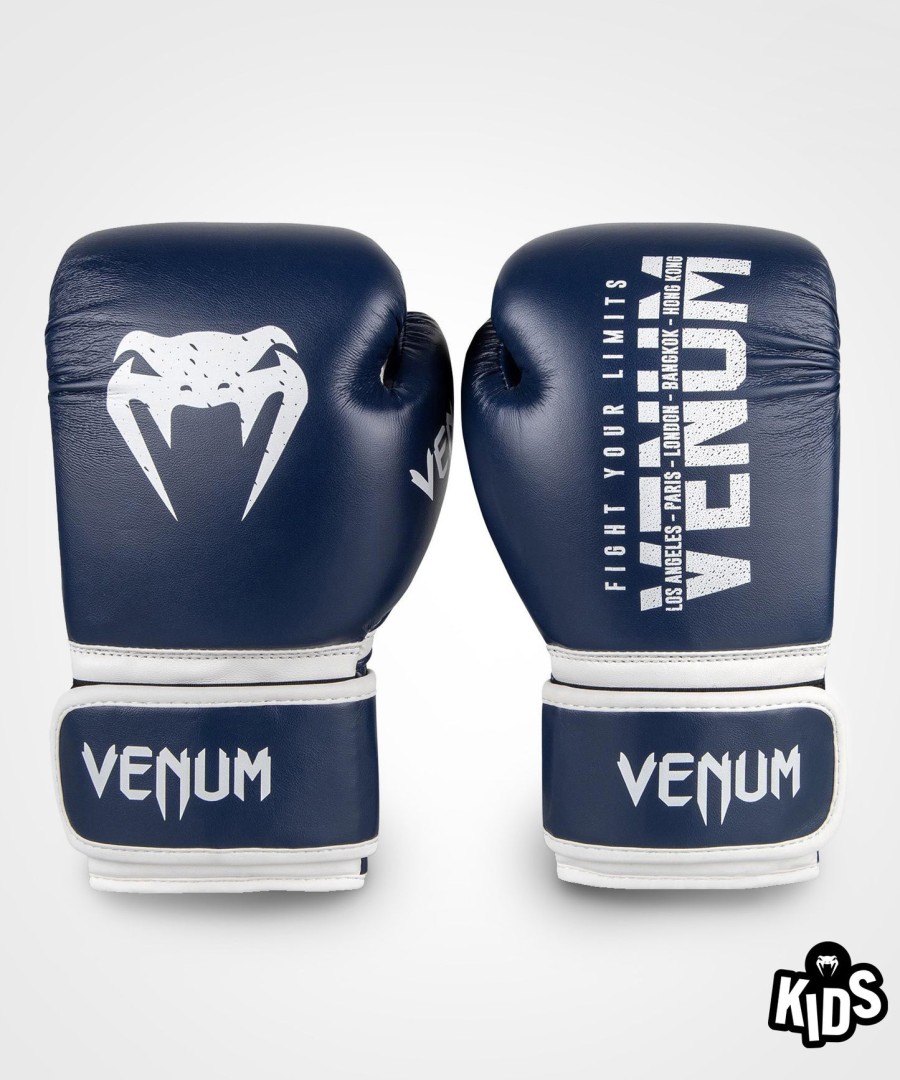 dětské boxerské rukavice venum signature - tmavě modré