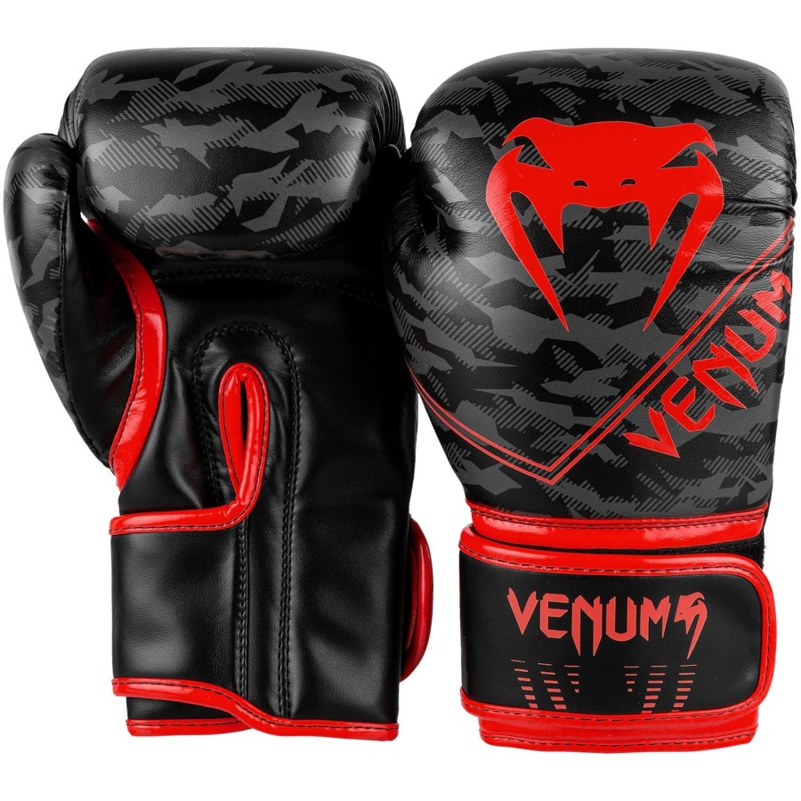 dětské boxerské rukavice venum okinawa 2.0 - černo-červené