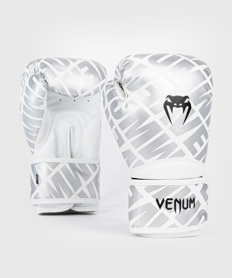 dětské boxerské rukavice venum contender 1.5 xt - bílo-stříbrné