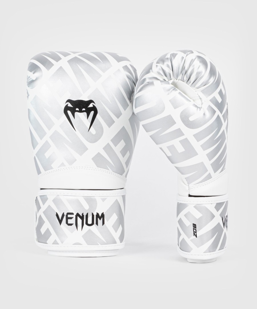 dětské boxerské rukavice venum contender 1.5 xt - bílo-stříbrné