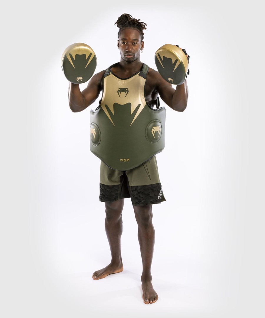 chránič těla na boxerský boxer venum pro - khakizlatý