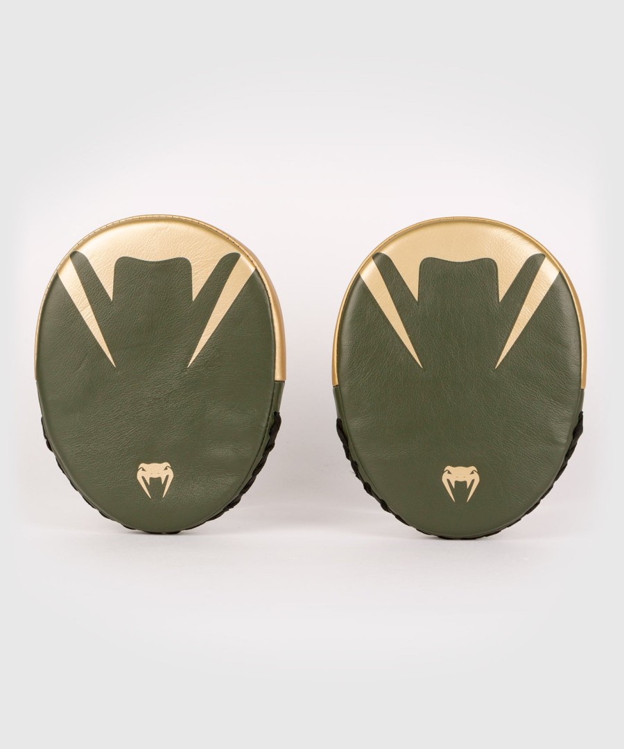 boxerské lapače venum pro flat punch mitts pár - khakizlaté