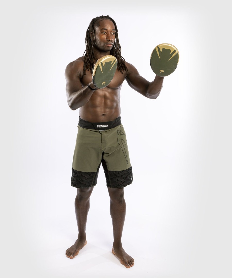 boxerské lapače venum pro flat punch mitts pár - khakizlaté