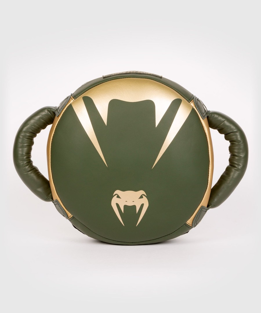 boxerský štít venum pro mini round punch shield - khakizlatý