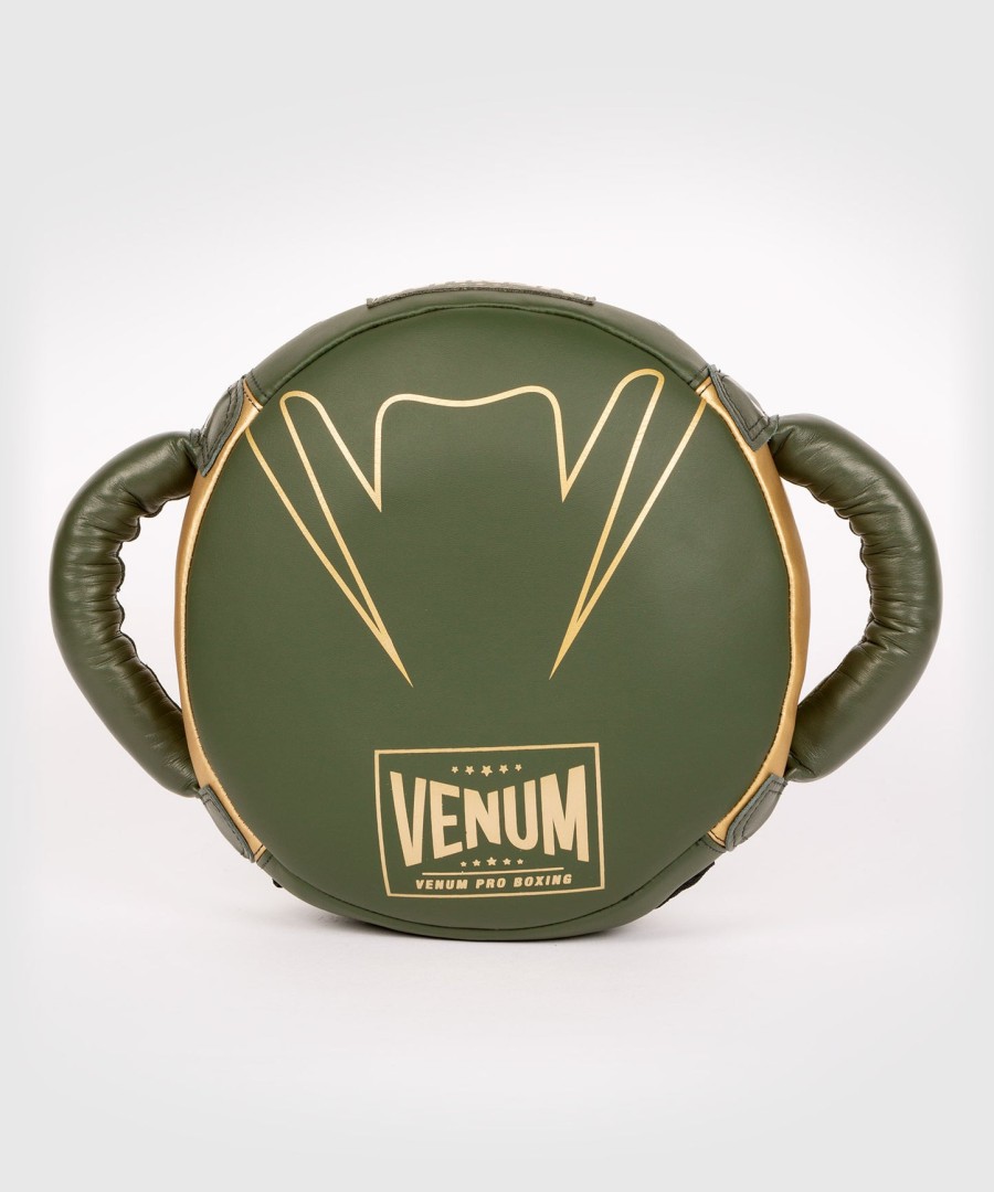 boxerský štít venum pro mini round punch shield - khakizlatý