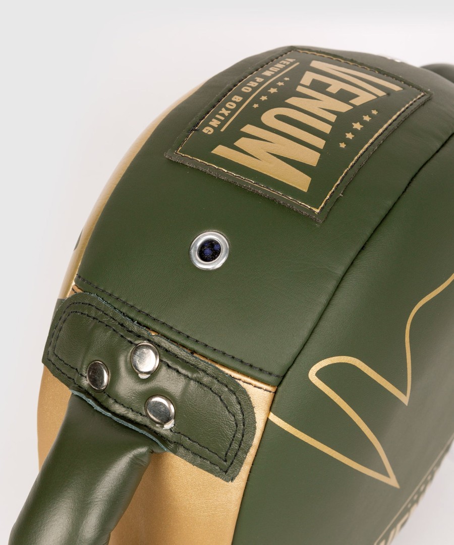 boxerský štít venum pro mini round punch shield - khakizlatý