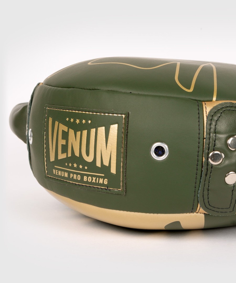 boxerský štít venum pro mini round punch shield - khakizlatý